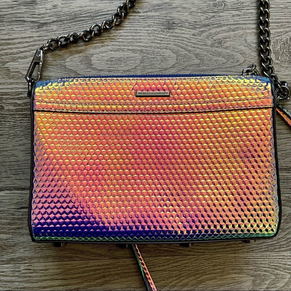 Rebecca Minkoff Mini M.A.C. Crossbody Bag in Hologram - Picture 6 of 16